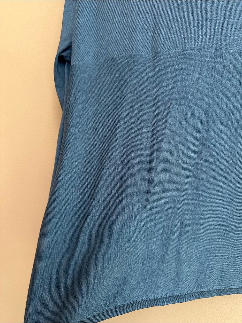 J. Jill Teal Blue Silk Cotton Blend Open Front Cardigan Sweater - Picture 7 of 9